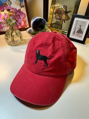 The Black Dog Brand Hat Cap Red Ladies Fit Embroidered Taylor Swift